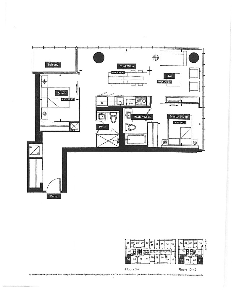 4904-1001 Charles Floor Plan